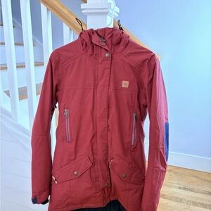 DC Women's Red Hooded Ski Jacket